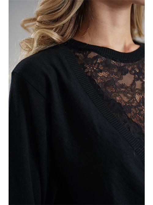Maglia in lana vergine Simona Corsellini | A25CPMGE0701NERO